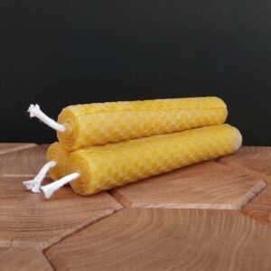 Bougies en cire d'abeille - Petite - Lot de 3